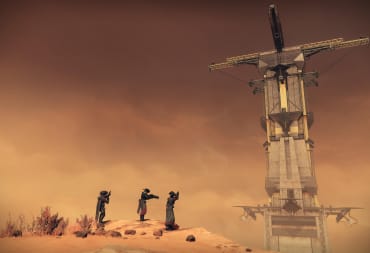 Three Guardians standing outside Destiny 2's new Spire of the Watcher dungeon