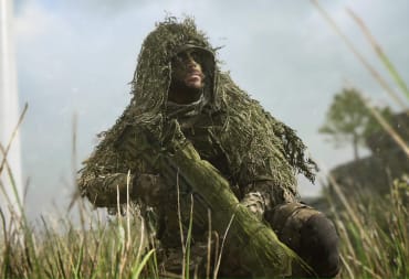 A soldier in a ghillie suit in Call of Duty: Modern Warfare 2