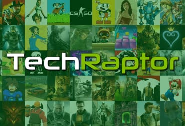 TechRaptor Logo Over A Bunch of Different Games