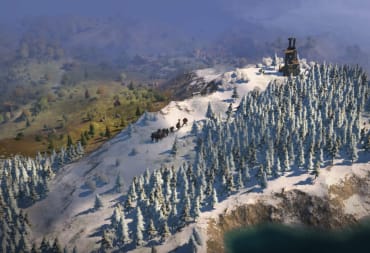 Wartales header shows a troop trying to survive together in a winter wonderland.