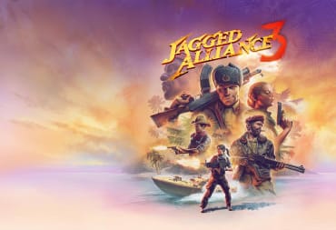 The key art for Jagged Alliance 3, which depicts a number of soldiers wielding guns