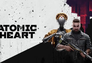 Artwork depicting the hero and a robot in Atomic Heart