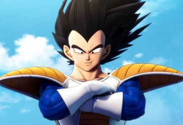 Vegeta folding his arms and looking cocky in anticipation of Dragon Ball: The Breakers Season 2