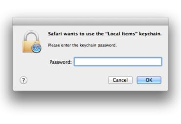 Local Items Keychain