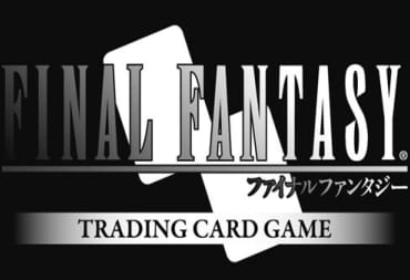A black and white logo of the Final Fantasy Trading Card Game