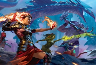 Promotional artwork of March of the Machine, featuring multiple creatures and planeswalkers charging together into a battle.