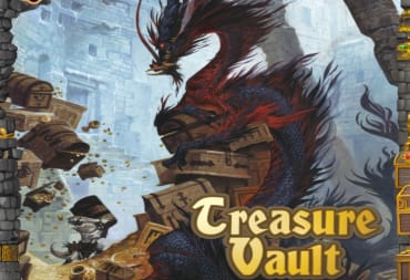 Cover artwork of a dragon sitting on a pile of treasure and books from Pathfinder Treasure Vault