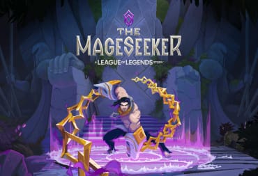 Mageseeker Sylas surrounded by purple flames