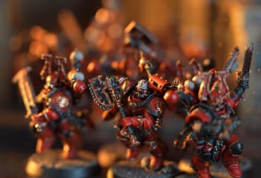 A zoomed in image of a group of Flesh Tearer models as seen in the Warhammer Sunday Preview trailer.
