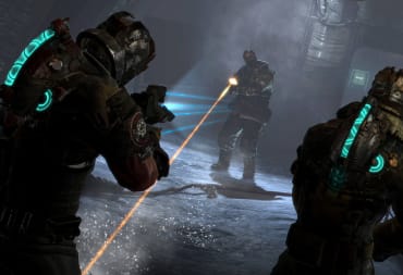 Isaac and his partner aiming at an enemy in one of the Xbox Game Pass March 2023 titles, Dead Space 3