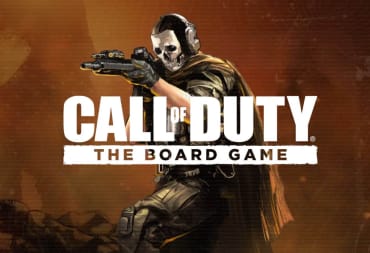 A soldier looking suitably determined in the artwork for Call of Duty: The Board Game