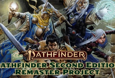 The logo for the Pathfinder Second Edition Remaster Project