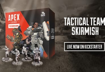Official box artwork from the Kickstarter campaign of Apex Legends: The Board Game