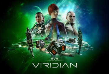 Key art for the new free Eve Online expansion Viridian, depicting several of its characters