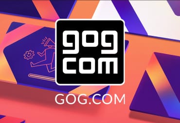 The GOG logo over the top of some stylised artwork intended to represent statistics