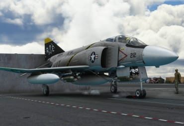 Microsoft Flight Simulator F-4 Phantom on a carrier