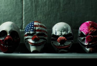 The four iconic masks of the Payday crew as represented in Payday 3