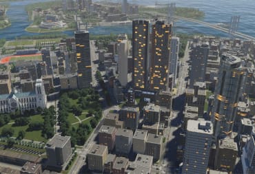 A bustling city environment using the new road tools in Cities: Skylines 2
