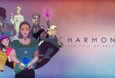 Harmony The Fall of Reverie Key Art of Polly Standing in Foreground With Aspirations Behind Her in a Group