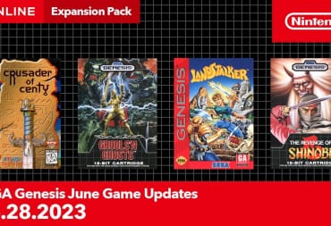 The four games that are being added to the Nintendo Switch Online Genesis lineup in June 2023