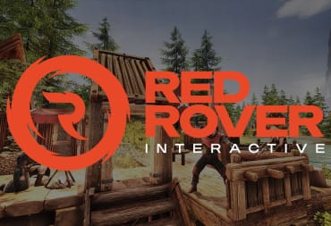 The logo for Red Rover Interactive, the new studio from ex-Funcom and Ubisoft devs, over a shot of Conan Exiles