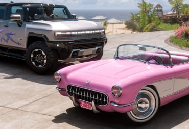 The new Barbie and Ken-themed cars in Forza Horizon 5 as part of the Xbox Barbie collab