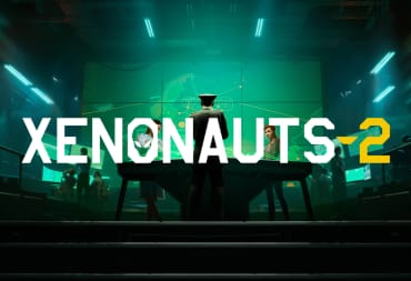 Key art for Xenonauts 2, showing the game's logo and a war room environment