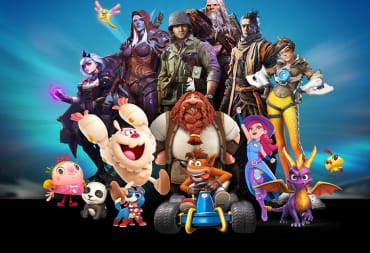 Activision Blizzard's raft of characters, including a Call of Duty soldier, Crash Bandicoot, Spyro the Dragon, and more