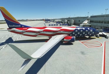 Microsoft Flight Simulator PMDG Boeing 737 in Southwest's Freedom One Livery