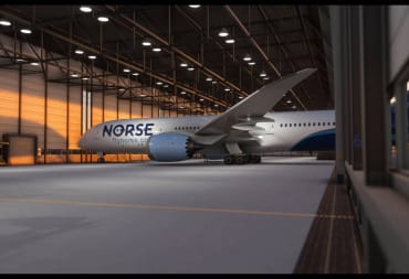 Microsoft Flight Simulator Norse Hangar at Oslo Airport