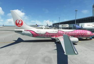Microsoft Flight Simulator Japan Transocean Air 737 at Chubu Centrair Airport