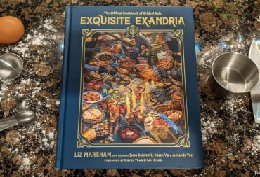 The cookbook Exquisite Exandria among various cooking items