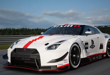 The Nissan GT-R Nismo GT3 ‘18 as seen in the Gran Turismo movie, but here appearing in Gran Turismo 7 update 1.36