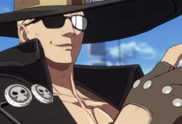Johnny looking suave with a coin between his fingers in Guilty Gear -Strive-