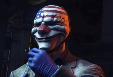 A character in the Dying Light 2 Summertime update's Payday 2 event wearing a US flag-emblazoned heist mask