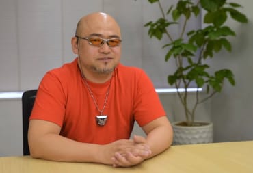 Hideki Kamiya smiling at the camera in an interview about PlatinumGames title The Wonderful 101