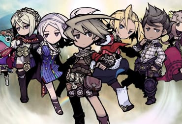 The seven heroes of The Legend of Legacy HD Remastered in a row