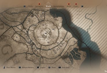 The map of the round city of Baghdad from Assassin's Creed MIrage