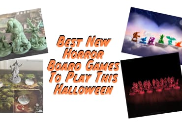 The Best New Horror Board Games To Play This Halloween, depicting images from multiple scary board games.