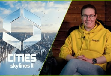 Cities Skylines 2 Logo and Colossal Order CEO Mariina Hallikainen