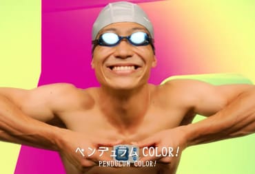 The meme-tastic swimmer from the Digimon Pendulum commercial is back to advertise the Digimon Pendulum Color