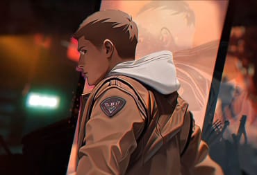 Artwork of Conrad looking over his shoulder in the new Flashback 2 story trailer