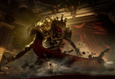 The King of Puppets boss in Lies of P smashing down onto the ground with its tentacle arms