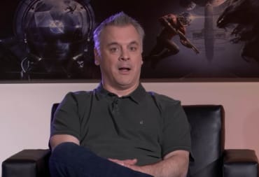 Pete Hines looking a little surprised during a Bethesda roundtable