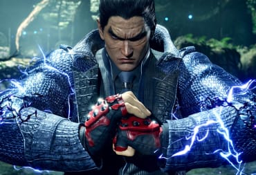 Kazuya looking menacing and slamming his fist into his hand in Tekken 8