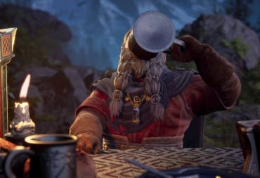The Lord of the Rings - Return to Moria Review - Cover Image Gimli Drinking Brew at a Table
