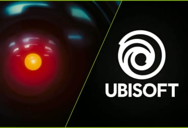 AI (represented by HAL 9000) and Ubisoft logo