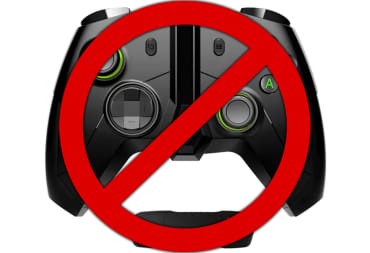third-party Xbox controlelr with forbidden sign