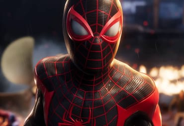 A close up of Miles Morales as Spider-Man in Marvel's Spider-Man 2, which was October's best-selling game according to Circana sales data for October