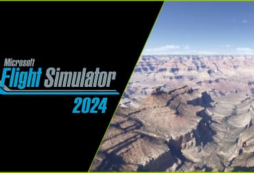 Microsoft Flight Simulator 2024 Logo and Grand Canyon